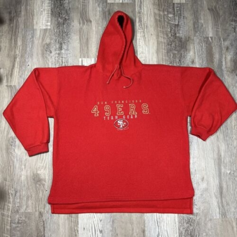 Vintage 90’s San Francisco 49ers Iron Knights Athletic‎ Sweater Size Large L Red